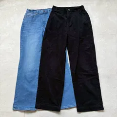 【2点セット】【まとめ売り】CINEMA CLUB シネマクラブ レディース Sサイズ ワイド コーデュロイパンツ ブーツカット デニムパンツ