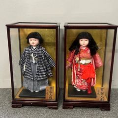 美品】可愛い 市松人形 日本人形 2体13号 47cm - メルカリ
