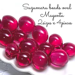 No.541  鈴丸ビーズオーバル　8piece