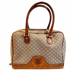 セリーヌ CELINE マカダム ミニボストン ヴィンテージ レザーコンビ M07 ベージュ 茶 ブラウンのサムネイル