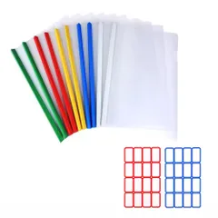 新品 オーディオファン スライドファイル 大容量 A4 カラー レールファイル 厚とじ 1.5cm幅 クリアーファイル レールクリアホルダー 約130枚のA4コーピー用紙収納可 資料収納 書類保護 ビジネス フォルダー 会議 オフィス セミナー プレゼン用 白