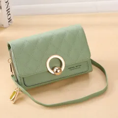 ☆ ライトグリーン ☆ スマホポーチkmini1304 スマホポーチ ショルダー 大容量 ミニショルダー ミニポーチ お財布ポーチ スマホショルダー ミニショルダーバッグ ミニショルダーバック ショルダーバッグ ショルダーバック スマホポシェット ポシェット