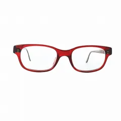 ジョルジオアルマーニ GIORGIO ARMANI 眼鏡 めがね クリアレンズ ロゴ スクエア 度入り 50□19-140 赤 レッド ■GY11 /MQのサムネイル