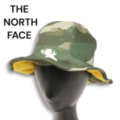 THE NORTH FACE ザ ノースフェイス 通年 リバーシブル♪ ワイヤー カモフラ柄 チューリップ ハット 帽子 Sz.F　メンズ