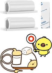 DearJapan チューブ ホルダー ２個セット 電動鼻水吸引器 部品 鼻水を吸引した後のチューブの置き場を解消(ホワイト)