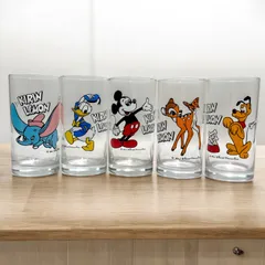 ✨レトロ✨ ディズニーランド グラス12個セット とびだすディズニーグラス 3セット | アンティーク家具と喫茶