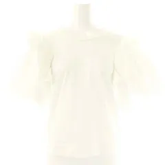 ヘンネ HAENGNAE フリルスリーブTシャツ カットソー F 白 /MI ■OS ■SH