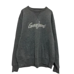 GUESS プリントスウェット トレーナー M グレー ゲス 裏起毛 古着卸 アメリカ仕入 a702-6749