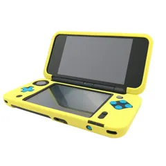 LL用 シリコン保護カバー Newニンテンドー2DS 衝撃吸収 全面保護 着脱簡単 RDFJ ケース (イェロー)