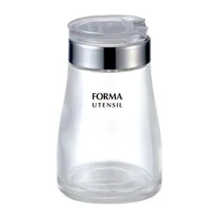 (まとめ) 食塩入れ/調味料入れ 【フタ付き】 ステンレス・ガラス製 キッチン用品 『フォルマHG』 【40個セット】