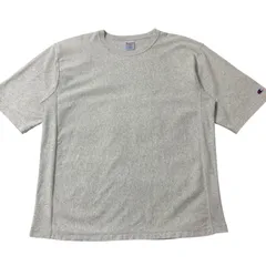 Champion リバースウィーブ Tシャツ グレー Lサイズ 刺繍ロゴ チャンピオン 古着