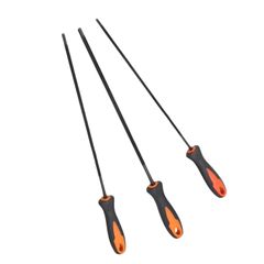geneX 3個 チェーンソーファイルチェーンソーチェーン研磨ファイル 4.0 mm 4.8 mm 5.5 mm 高炭素硬化鋼 ラウンドヤスリ プラスチックハンドル付き チェーンソー研磨用チェーンソー ヤスリ ソーチェーン 目立て 修正 刃研ぎ 研磨 やすり