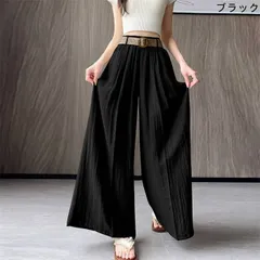 ワイドパンツ ベルト付き 薄手 レディース 新作 パンツ 無地 涼しい ロングパンツ ガウチョパンツ 長ズボン ボトムス 涼感 春 夏 秋 ハイウエスト ウエストゴム ゆるっとスカート ゆったり 着痩せ 美脚 シンプル カジュアル xzzongsi133