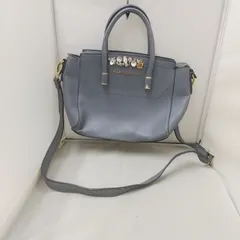 30-00216 JILLbyJILLSTUART(ジルバイジルスチュアート) ハンド・ショルダーバッグ レディース グレー 全体的にはがれ有 表、ビジュが1つ取れている所有