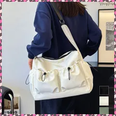 送料無料 ショルダーバッグ 大容量 ユニセックス鞄 多収納肩掛けバッグ A4対応 マザーズバッグ 韓国ファッション カジュアル 通勤通学 斜めがけバッグ ファスナー開閉 ナイロン軽量バッグ 大きめ鞄 男女兼用 軽い 多ポケット鞄