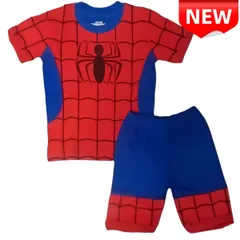 ⭐新品⭐スパイダーマン パジャマ 半袖 上下セット キッズ 子供服 男の子 コスプレ 寝間着 ルームウェア 赤 青 春夏秋 綿素材 キッズパジャマ 半袖パジャマ なりきり コスチューム コットン 子供用 プレゼント 100cm 110cm 120cm 130