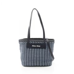 Miu Miu ミュウ ミュウ INTRECCIO DENIM イントレッチオ デニム トートバッグ