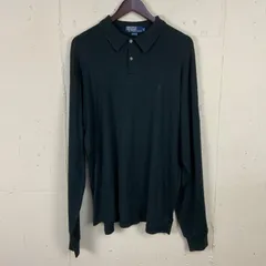 Polo by Ralph Lauren ポロバイラルフローレン長袖ポロシャツオールドタグ古着黒 ブラックメンズXL f241112006