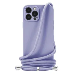 Handodo Apple iPhone 13 Pro Max 用 ケース iPhone 13 Pro Max カバー ネック ショルダー ストラップ付き スマホ シリコン カバー 紐付き 斜めがけ 織りストラップ付き 調節可能なショルダー クロスボディ  1