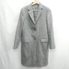 ◇ ⊇ UNIQLO ユニクロ 長袖 ステンカラーコート サイズM グレー レディース E  【1412260008525】