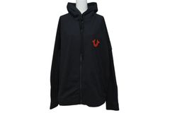 TRUE RELIGION トゥルーレリジョン Raglan Ripstop Zip Up ラグラン リップストップ ジップアップ ブルゾン ジェットブラック サイズM 美品 中古 4b001685