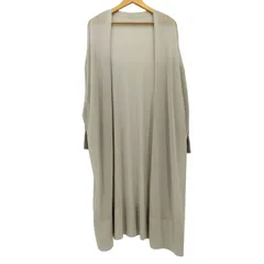 ミューズデドゥーズィエム クラス MUSE de Deuxieme Classe 21SS Shake code Vネック ロング カーディガン シアー 薄手 スリット 長袖  レディース ONE SIZE 