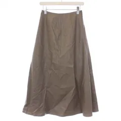 ミラオーウェン Mila Owen レザーライクナローフレアスカート ロング 1 M 茶 ブラウン 09WFS214321 /BM ■GY99