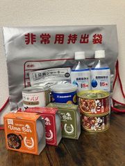 0002　持出防災食品セット　３食分　非常用持出袋　地震対策　防災リュック　防災セット　非常食　避難生活用品