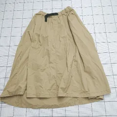 ◇ Θ niko and … ニコアンド シンプル系 ロング丈 ベルト付き スカート サイズ4 ベージュ系 レディース E  【1508200022819】