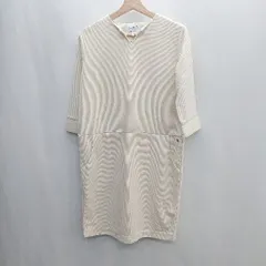 ◇ Arnold Palmer アーノルド パーマー 長袖 膝丈 ワンピース サイズ2 オフホワイト系 レディース E  【1406050091088】