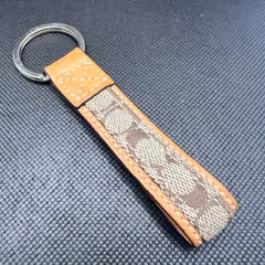 COACH コーチ キーホルダー キーリング シグネチャー キャンバス レザー バッグチャーム ブラウン系