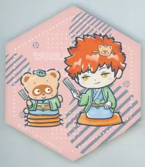【中古】マグカップ・湯のみ 水上敏志＆ぽこぽん日記 六角陶器コースター 「ワールドトリガー×サンリオキャラクターズ vol.2」
