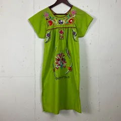 古着　コットン膝丈ワンピース　メキシコドレス　メキシカンワンピース Mexican dress ／古着 メキシカンワンピース | GARDEN