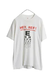 【お得なクーポン配布中!】 90s USA製 ジョーク メッセージ プリント Tシャツ メンズ XL / 古着 オールド シングルステッチ 大きいサイズ ヘビーウェイト 当時物 白