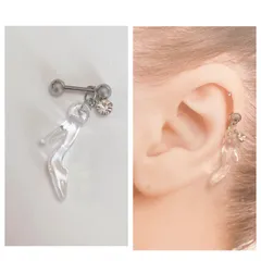 ガラスの靴 ボディピアス 軟骨 ヘリックス 耳たぶなど