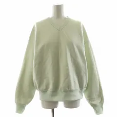 オーラリー スウェット トレーナー 0 水色 ライトブルー A9AV07PU オーラリー AURALEE 19AW BAGGY POLYESTER SWEAT V-NECK