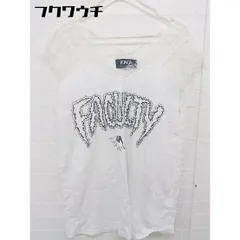 ◇ RNA アールエヌエー ノースリーブ ロゴ プリント 切替 レース カットソー サイズM ホワイト ブラック レディース 【中古】 【1105250001544】