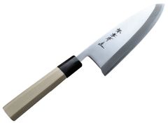 【堺孝行】 包丁 出刃 180mm 安来銀三鋼 ステンレス鋼 水牛八角柄 シェフ和包丁シリーズ　送料無料 ギフトラッピング対応 日本製　4037