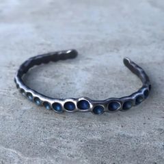titanium bangle “blue hole” S バングル ブレスレット  アンティーク調 お買い得品