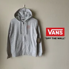 50％OFF　処分特価【VANS】Men's THE ORIGINAL OFF THE WALL ZIP HOODIE / Heather Grey