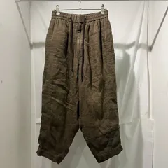 DEVOA デヴォア 23SS Relax Pants Linen combination クロップドパンツ ベージュ size1【中目黒R02】