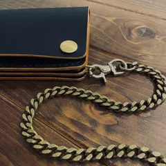 【MTW-01】トラッカーウォレット　3層　茶芯