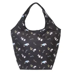 スヌーピー エコバッグ 保冷保温ランチバッグ ブラック ピーナッツ マルヨシ ショッピングバッグ キャラクター グッズ 