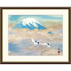 北村明道 肉筆！ 絹絵 富士 - メルカリ