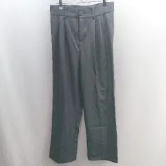 ◇ Θ me+em select ミームセレクト ストレートパンツ サイズXL グレー系 レディース E  【1502060012300】