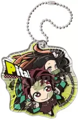 【中古】雑貨 炭治郎＆禰豆子 「ぴた!でふぉめ 鬼滅の刃 アクリルキーホルダーvol.5」