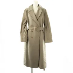 ジャスグリッティー JUSGLITTY ダブルボタンバックボリュームコート チェスター ウール ベルト付き 1 グレージュ /MI ■OS