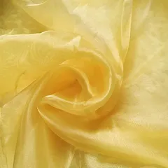 moonfarm 高光沢 オーガンジー 生地 5ｍx幅150cm 手芸 カラー 無地 布 黄色( イエロー)のサムネイル