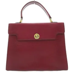 DIDIER LAMARTHE レッド ハンドバッグ　フランス革 ディディエラマルト DIDIER LAMARTHE 鞄 バッグ ハンド
