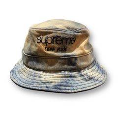 Supreme シュプリーム 2024SS Chino Twill Crusher Hat Dirty Indigo